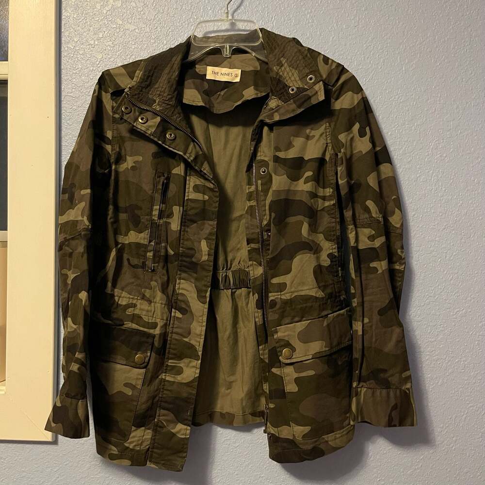 The Nines Camouflage Military Utility Anorak Camo Jacket Size S